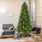 Costway 6/7/8 ft Pre-lit Hinged Christmas Tree with Remote Control & 9 Lighting Modes